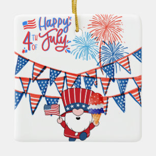 Ornement En Céramique Fête de l'Indépendance