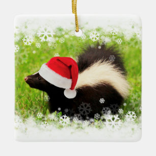 Ornement En Céramique Fêtes de Noël de la Soirée Cute