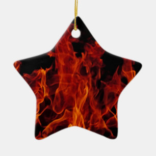 Ornement En Céramique Feu