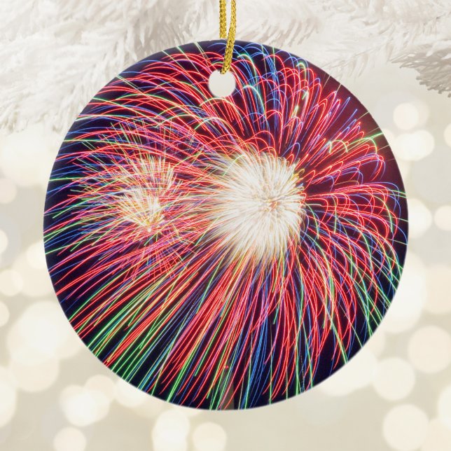 Ornement En Céramique Feux d'artifice (Fireworks Ceramic Ornament)