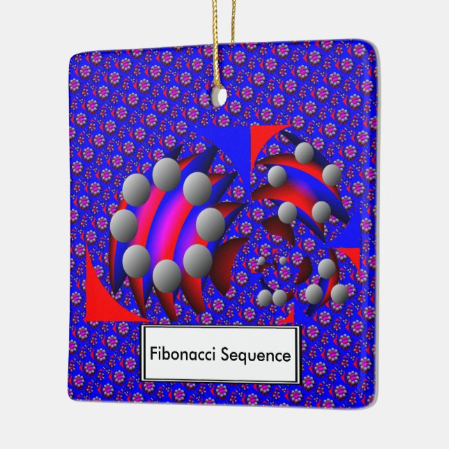 Ornement En Céramique Fibonacci 'Fish' par Kenneth Yoncich (Gauche)