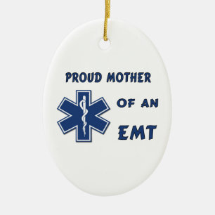 Ornement En Céramique Fier Mère D'Un EMT