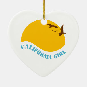 Ornement En Céramique Fille de la Californie