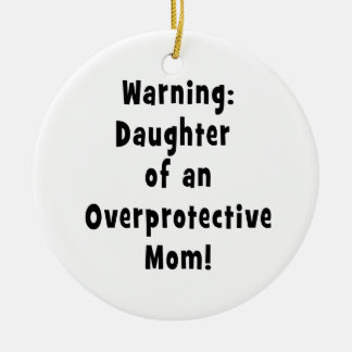 Ornement En Céramique fille de la maman surprotectrice black.png