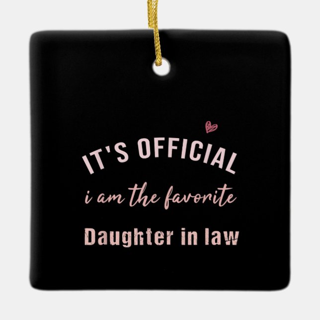 Ornement En Céramique Fille En Droit Anniversaire Noël De Mor (Devant)