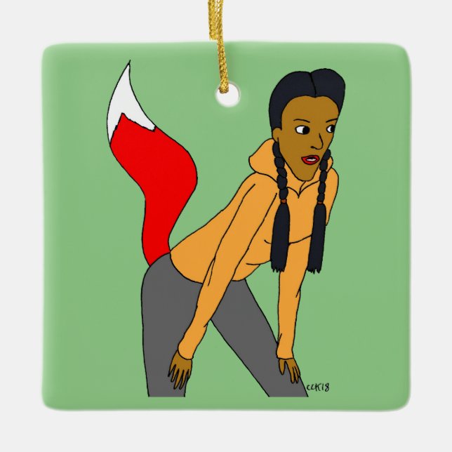 Ornement En Céramique fille foy (Devant)