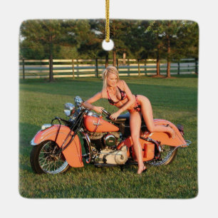 Ornement En Céramique Fille indienne