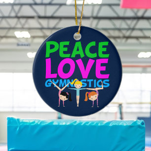 Ornement En Céramique Filles de gymnastique