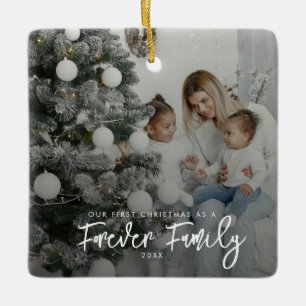 Ornement En Céramique First Christmas Adopted Ceramic Ornament