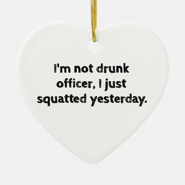 Ornement En Céramique Fitness Humour Drôle entraînement (Devant)