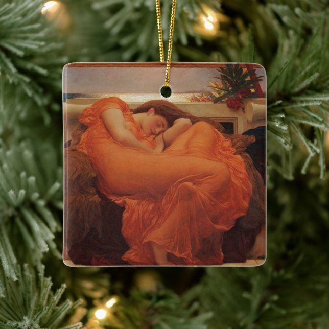 Ornement En Céramique Flaming June Frederic Leighton Impression d'art fi (Arbre)
