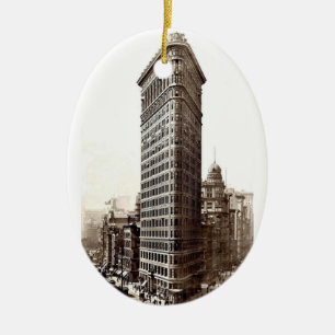 Ornement En Céramique Flatiron construisant l'ornement 1910