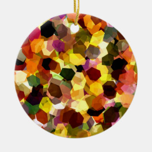 ORNEMENT EN CÉRAMIQUE FLEURS