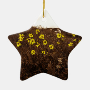 Ornement En Céramique Fleurs de soleil