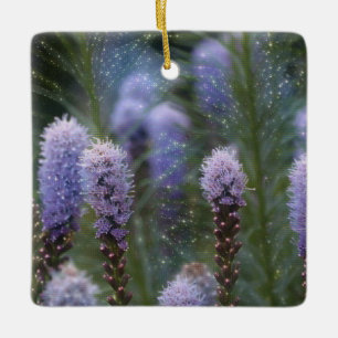 Ornement En Céramique Fleurs de violet cosmique