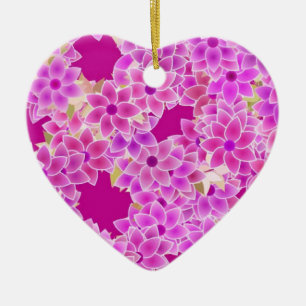 Ornement En Céramique Fleurs pourpres, lavande et prune, arrière - plan 