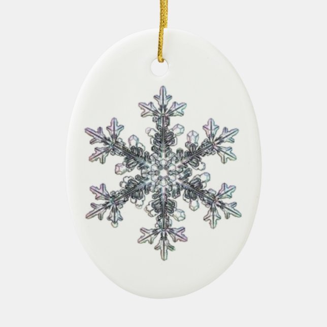 Ornement En Céramique Flocon de neige (Devant)