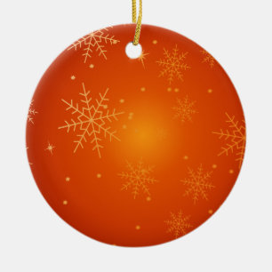 Ornement En Céramique Flocon de neige