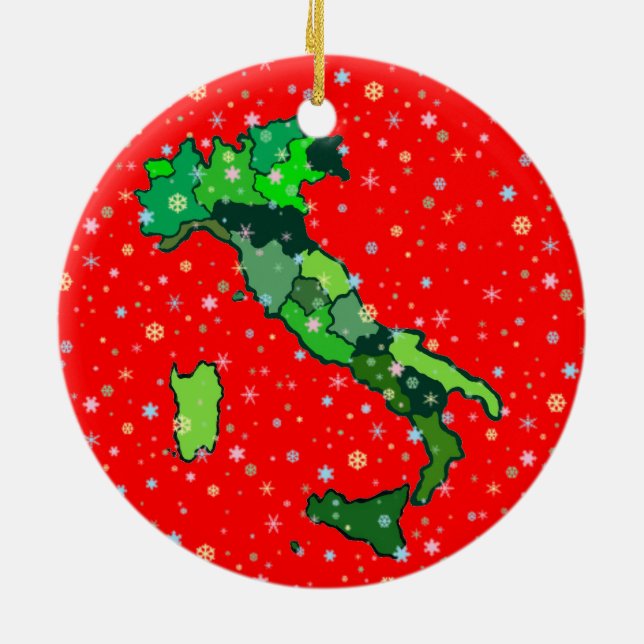 Ornement En Céramique Flocons de neige et carte en pastel gais de (Dos)