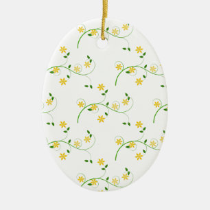 Ornement En Céramique Flore et Fleurs