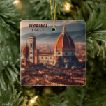 Ornement En Céramique Florence Cathédrale Santa Maria del Fiore Italie V<br><div class="desc">Embarquez pour un voyage visuel dans la ville enchanteresse de Florence avec notre "Conception de voyage pour la cathédrale de Florence Santa Maria del Fiore en Italie". Cette représentation artistique capture la splendeur architecturale, la richesse culturelle et l'attrait historique de l'iconique cathédrale de Florence. Imprégnez-vous du charme de l'Italie, en...</div>