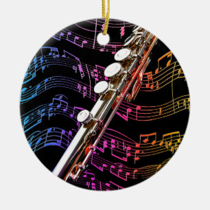 Ornement En Céramique Flute is my Passion_