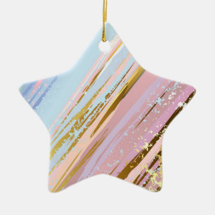 Ornement En Céramique Fond rose texturé