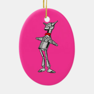 Ornement En Céramique Forestier magicien d'Oz vintage 1900 de bidon