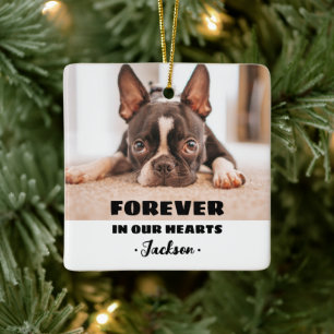 Ornement En Céramique Forever In our Hearts Pet Memorial Ornament