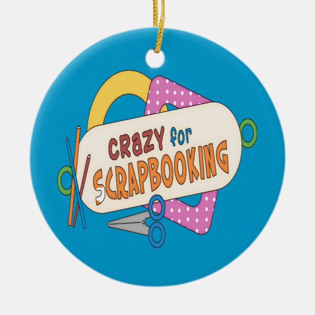 Ornement En Céramique Fou pour Scrapbooking (Devant)