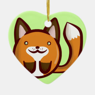 Ornement En Céramique Fox de Chibi