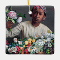 Frédéric Bazille - Jeune femme aux pivoines