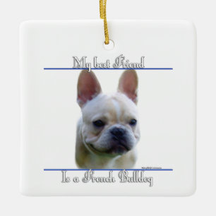 Ornement En Céramique Frenchie Best Friend