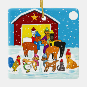 Ornement En Céramique From Marvin to Mittens Christmas Holiday Ornament