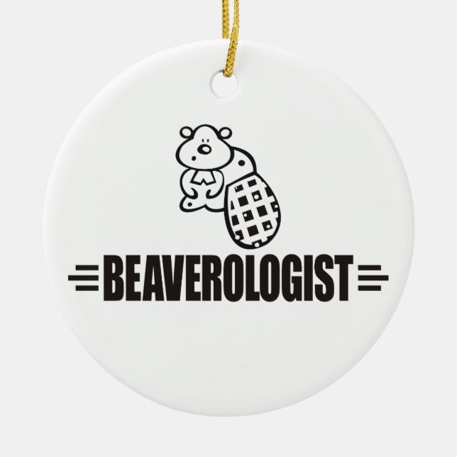 Ornement En Céramique Funny Beaver (Devant)