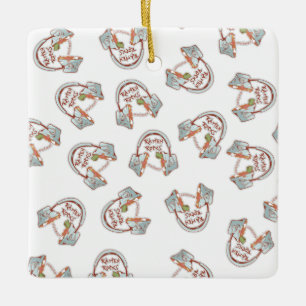 Ornement En Céramique Funny noodle bowl headphones Music and Ramen