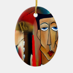 Ornement En Céramique fusion-art abstrait