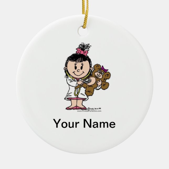 Ornement En Céramique Futur docteur - femelle (Devant)