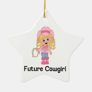 Ornement En Céramique Future cow-girl