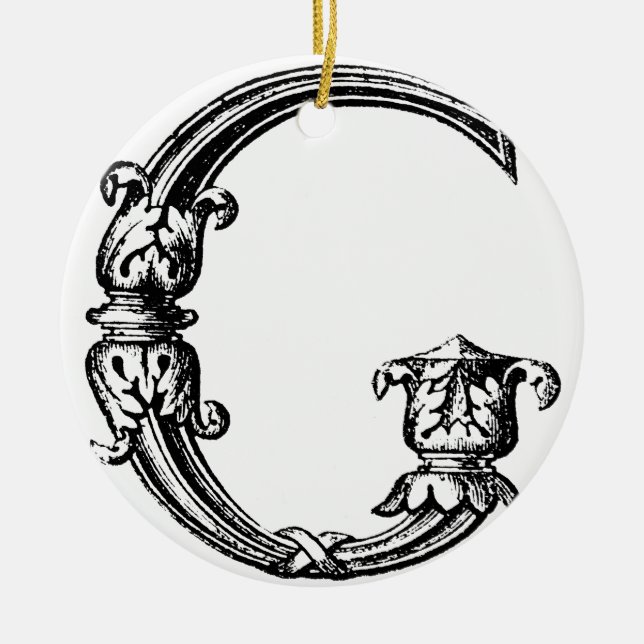 ORNEMENT EN CÉRAMIQUE G DÉCORATIF (Devant)