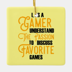 Ornement En Céramique Gamer Art Un Gamer Comprend La Passion