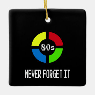 Ornement En Céramique Gaming - Never Forget Is 80's Gamer Gadget