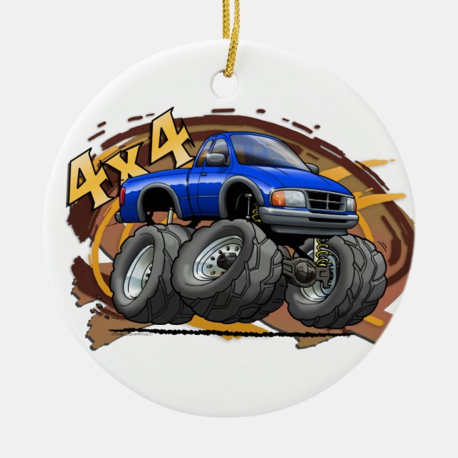 Ornement En Céramique Garde forestière bleue (Devant)