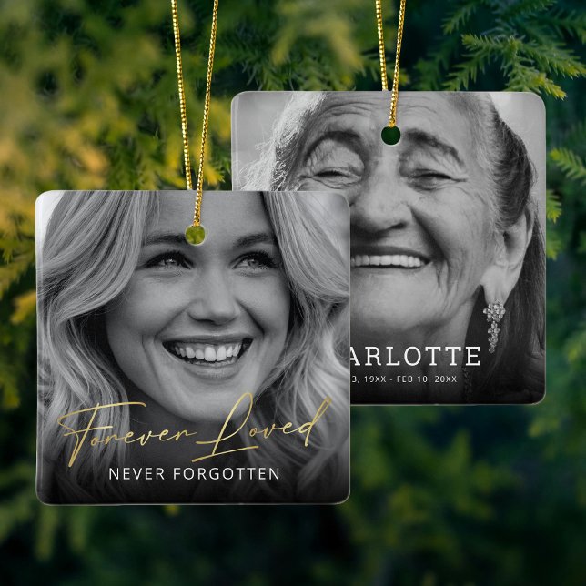 Ornement En Céramique Garde-photo commémorative pour toujours aimé (Créateur téléchargé)