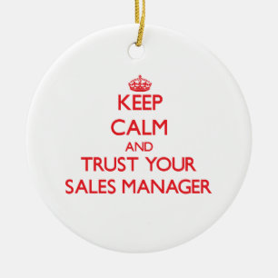 Ornement En Céramique Gardez le calme et faites confiance à votre