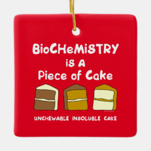 Ornement En Céramique Gâteau de biochimie