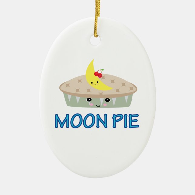 ORNEMENT EN CÉRAMIQUE GATEAU DE LUNE MIGNON (Devant)