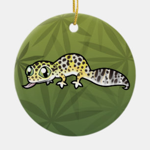 Ornement En Céramique Gecko léopard de dessin animé