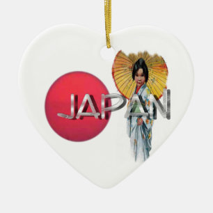 Ornement En Céramique Geisha Ornament