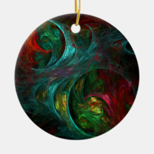 Ornement En Céramique Genesis Nova Ornament du Cercle d'Art Abstrait